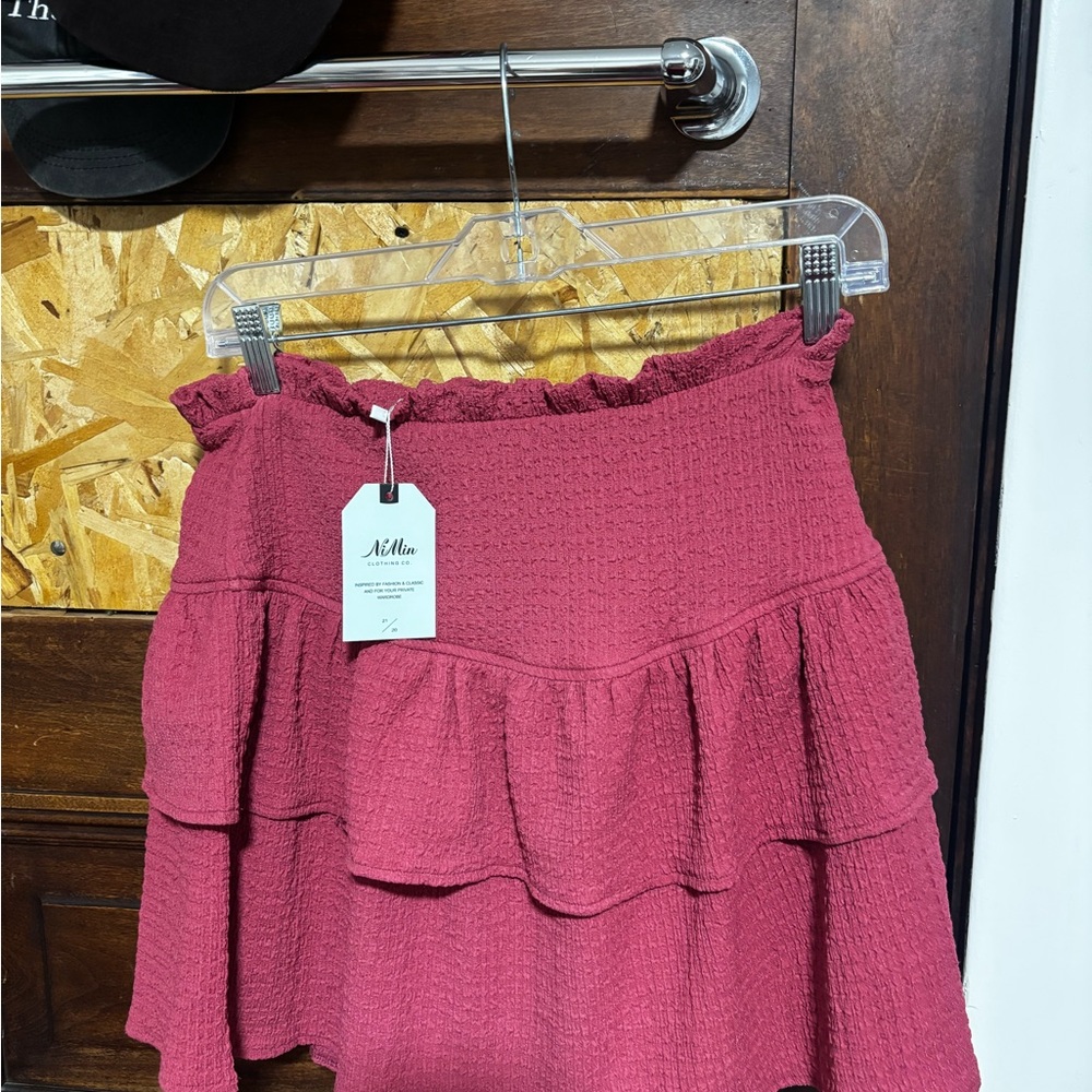 Milano Women's Berry Ruffle Mini Skirt